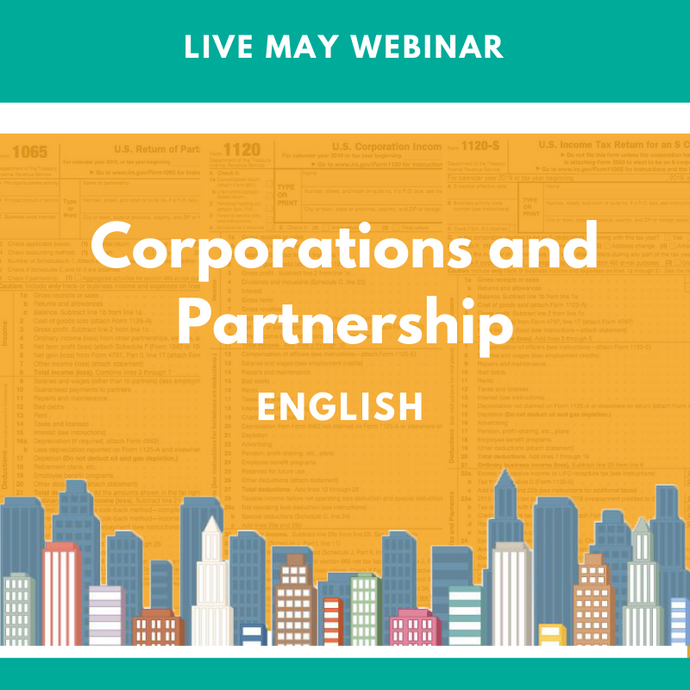 Level I: Live May Corporations and Partnership Webinar