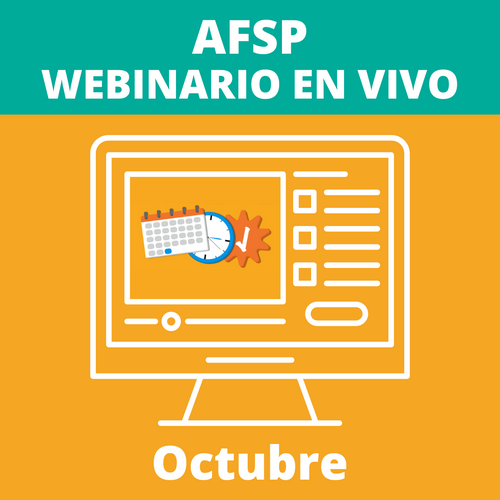 AFSP webinario en vivo octubre