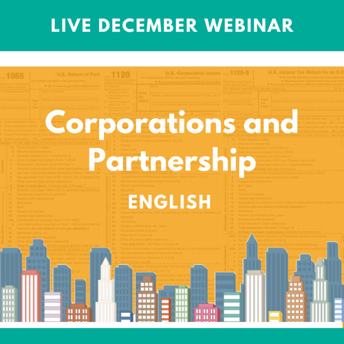 Level I: Live December Corporations and Partnership Webinar