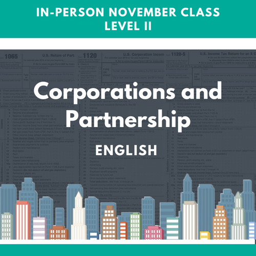 In-person November class Level 2 corporations and partnership english