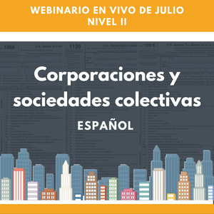 Nivel II: Julio corporaciones y sociedades colectivas presenciales webinario