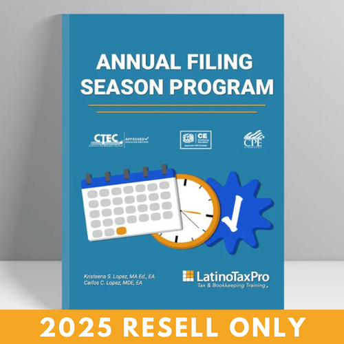 Seats - Annual Filing Season Program eBook