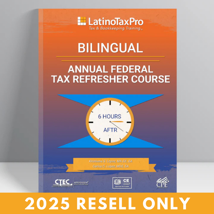 Seats - Bilingual Annual Federal Tax Refresher eBook