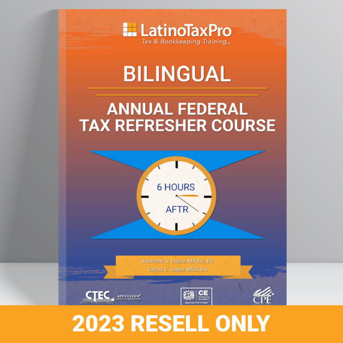 Seats - Bilingual Annual Federal Tax Refresher eBook