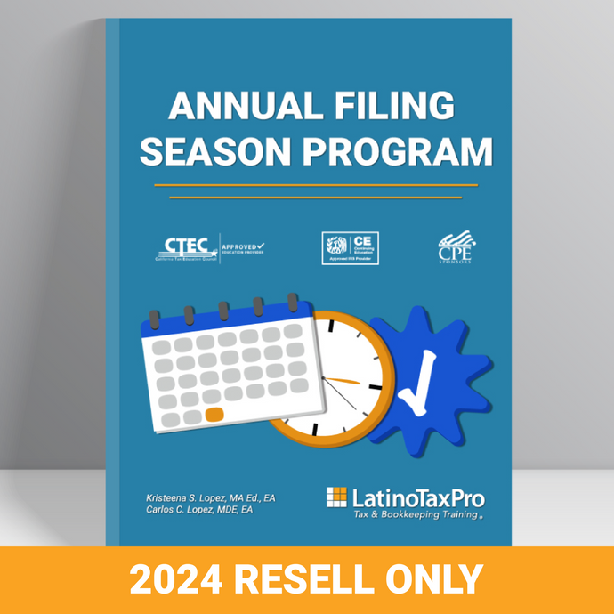 Seats - Annual Filing Season Program eBook