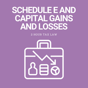 Schedule E and Capital Gains and Losses