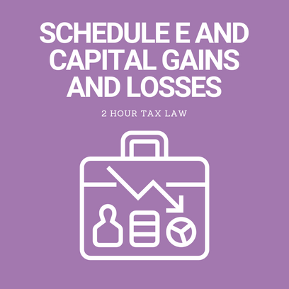 Schedule E and Capital Gains and Losses