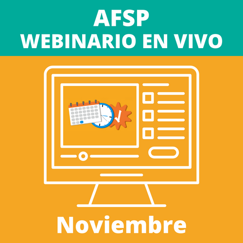 AFSP webinario en vivo noviembre