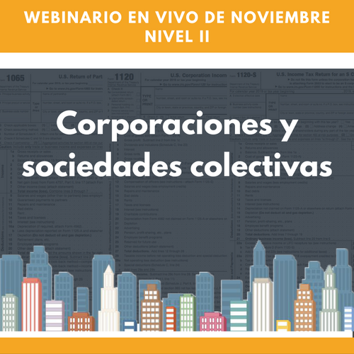 Nivel II: Noviembre corporaciones y sociedades colectivas presenciales webinario