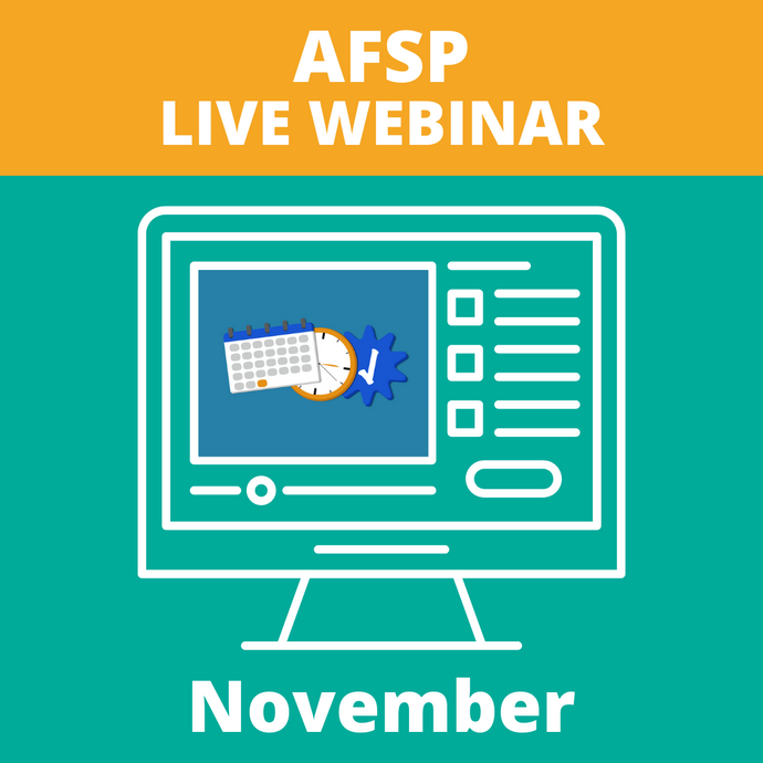 AFSP Live Webinar November