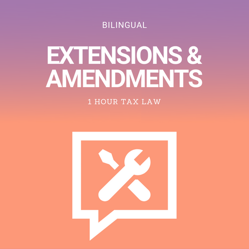 Bilingual Extensions & Amendments