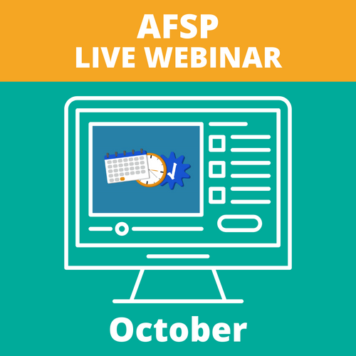 AFSP Live Webinar October