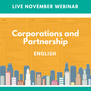 Level I: Live November Corporations and Partnership Webinar